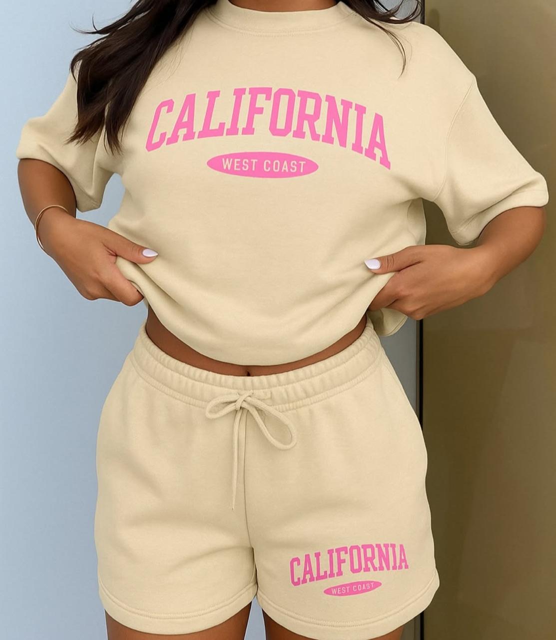 Ensemble t-shirt & shorts California